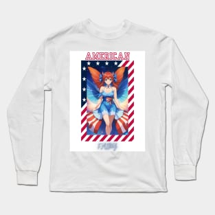 Magical American Spirit Fairy Long Sleeve T-Shirt